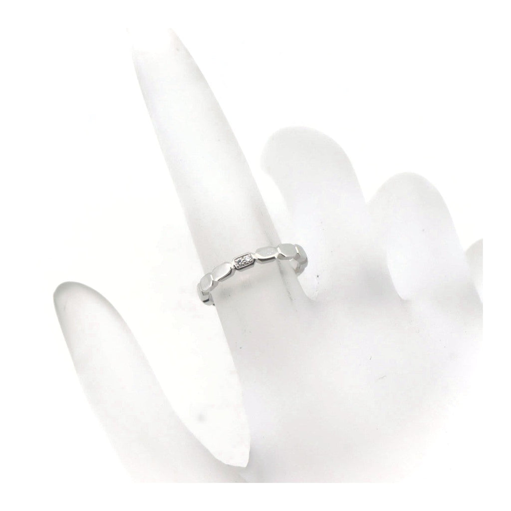Chanel Pt950 Platinum Diamond Ring Size 8