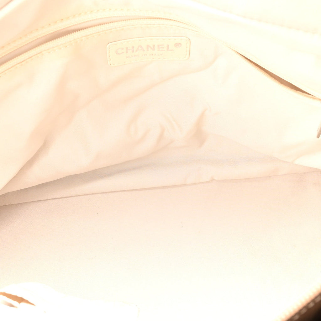 Metallic Coated Canvas Large Paris Biarritz Tote Gold