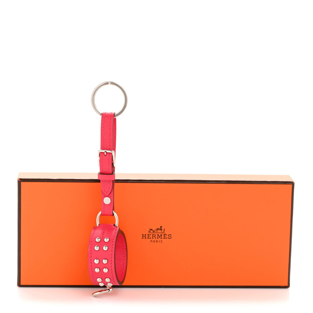 Epsom Collier de Chien Anneau Key Holder Rose Pourpre