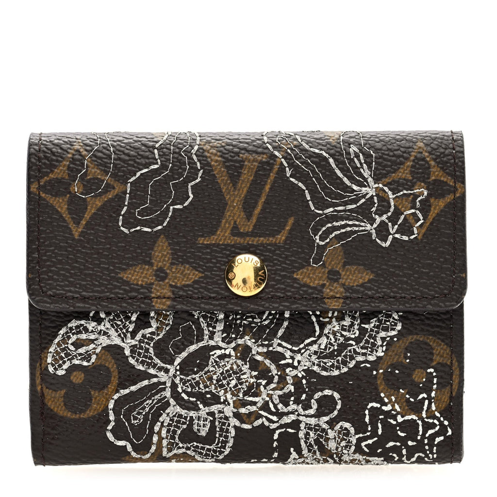 Monogram Dentelle Elise Wallet Silver