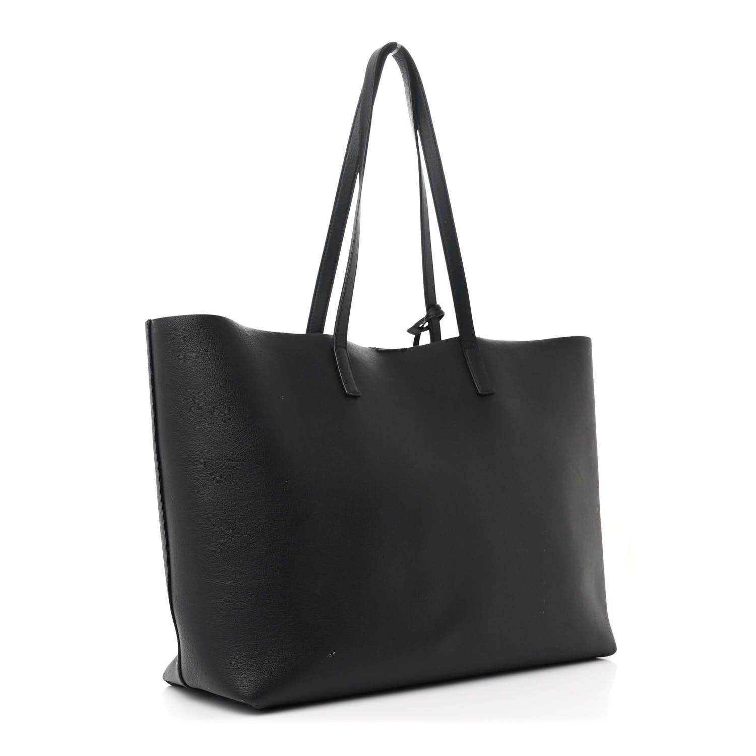 Calfskin Large Shopping Tote Black
