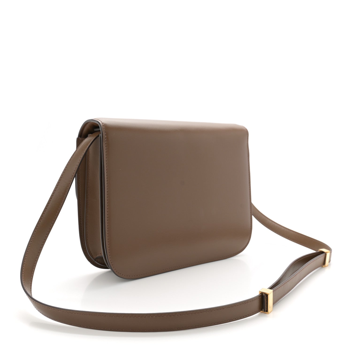 Smooth Calfskin Medium Classic Box Flap Bag Camel