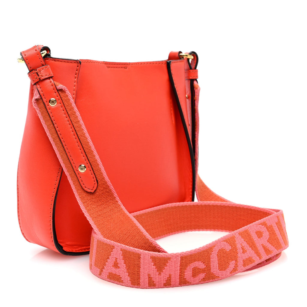 Eco Alter Nappa Perforated Logo Mini Crossbody Orange