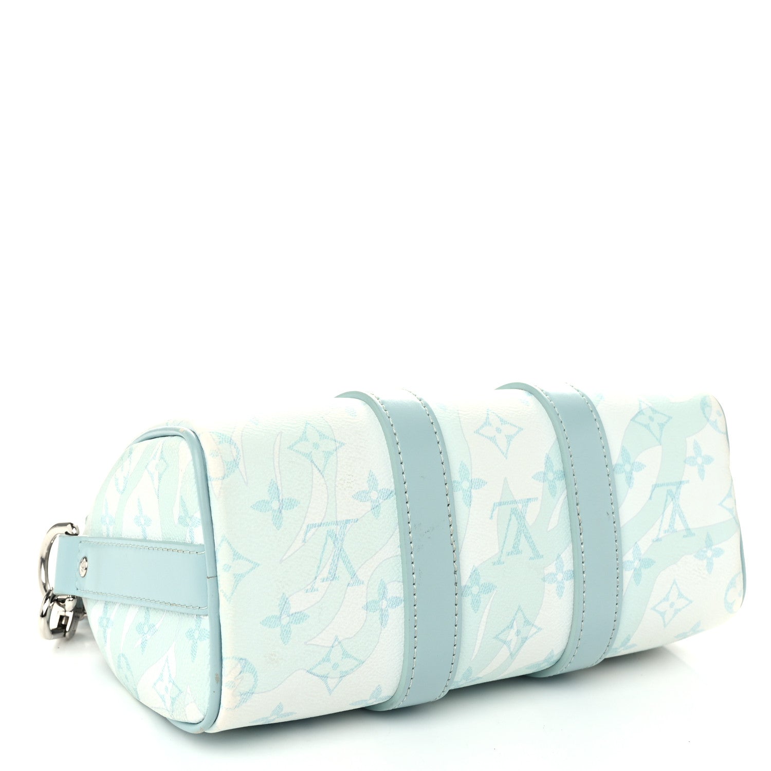 Monogram Aquagarden Keepall Bandouliere 25 Crystal Blue