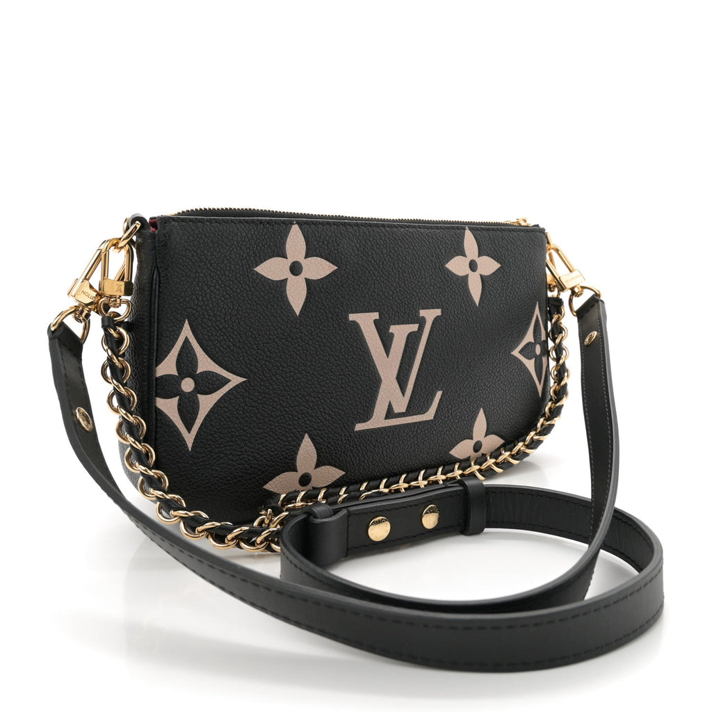 Empreinte Monogram Giant Multi Pochette Accessories Black Beige
