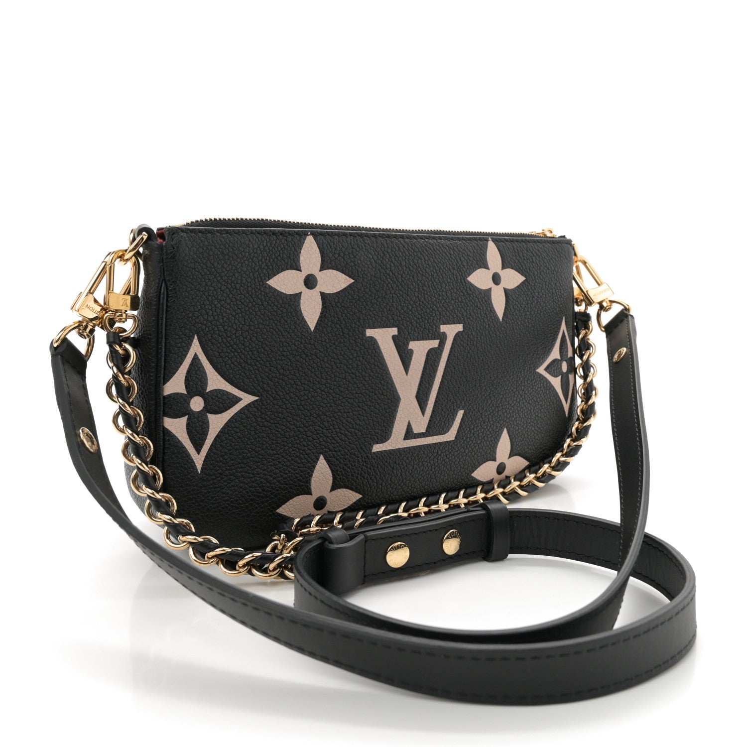 Empreinte Monogram Giant Multi Pochette Accessories Black Beige