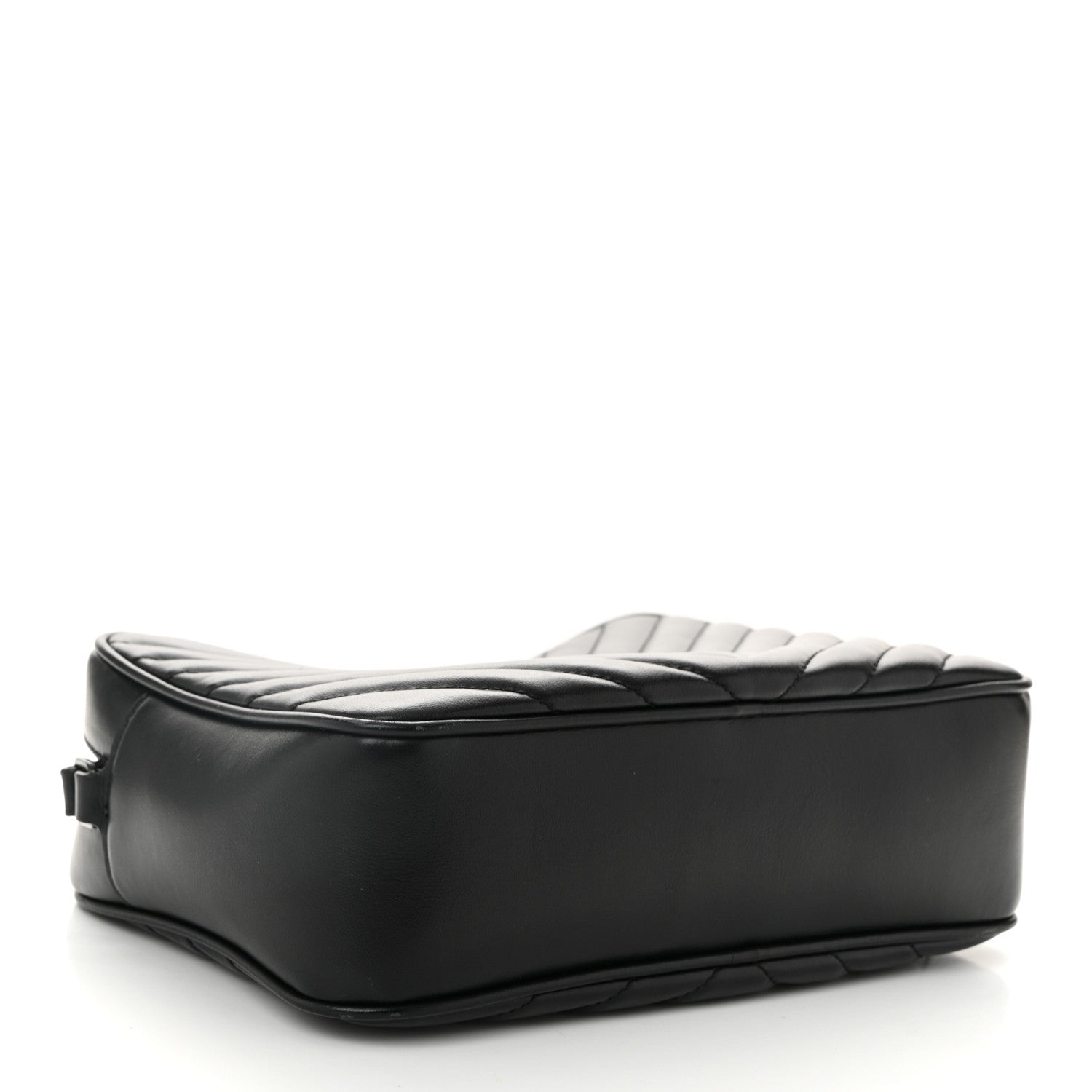 Calfskin Matelasse Monogram Monochrome Lou Camera Bag Black