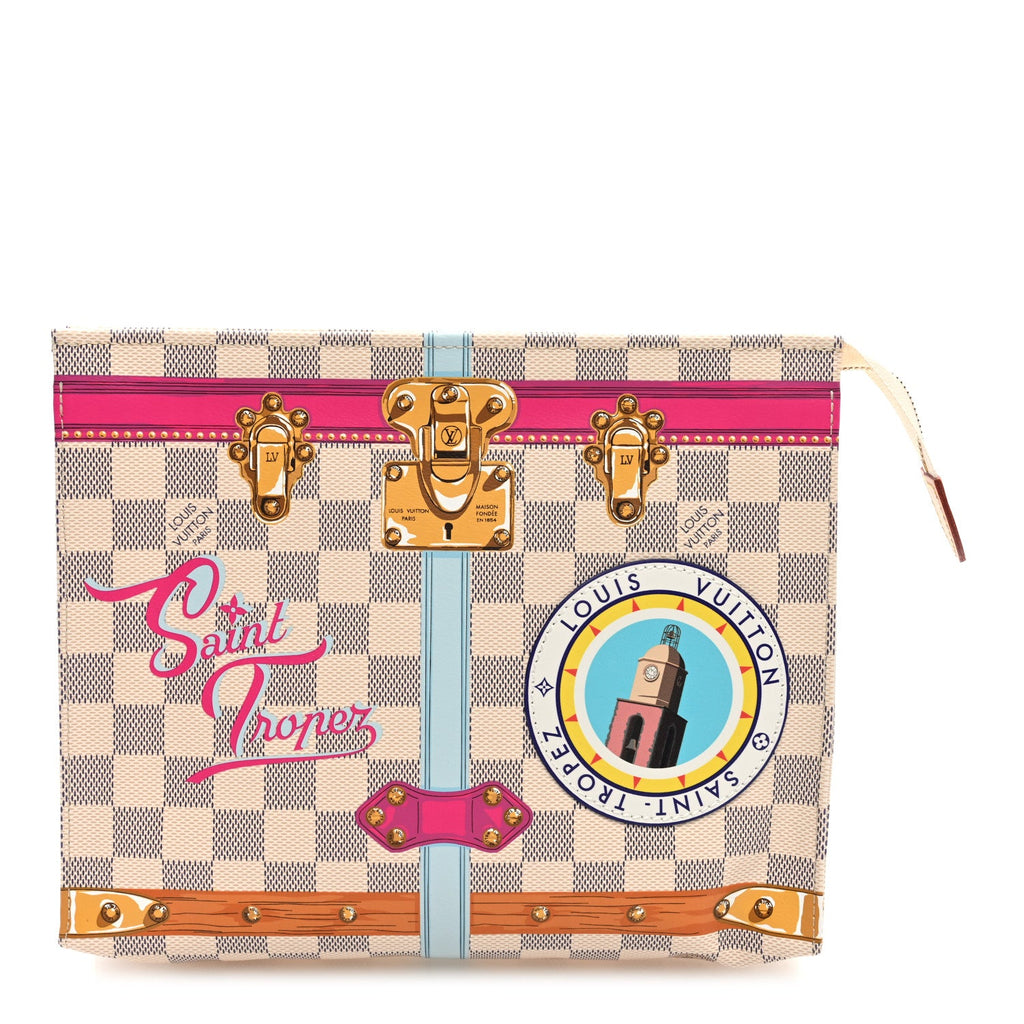 Damier Azur Summer Trunks Saint Tropez Toiletry Pouch 26