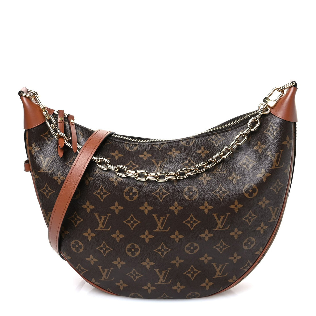 Reverse Monogram Loop Hobo