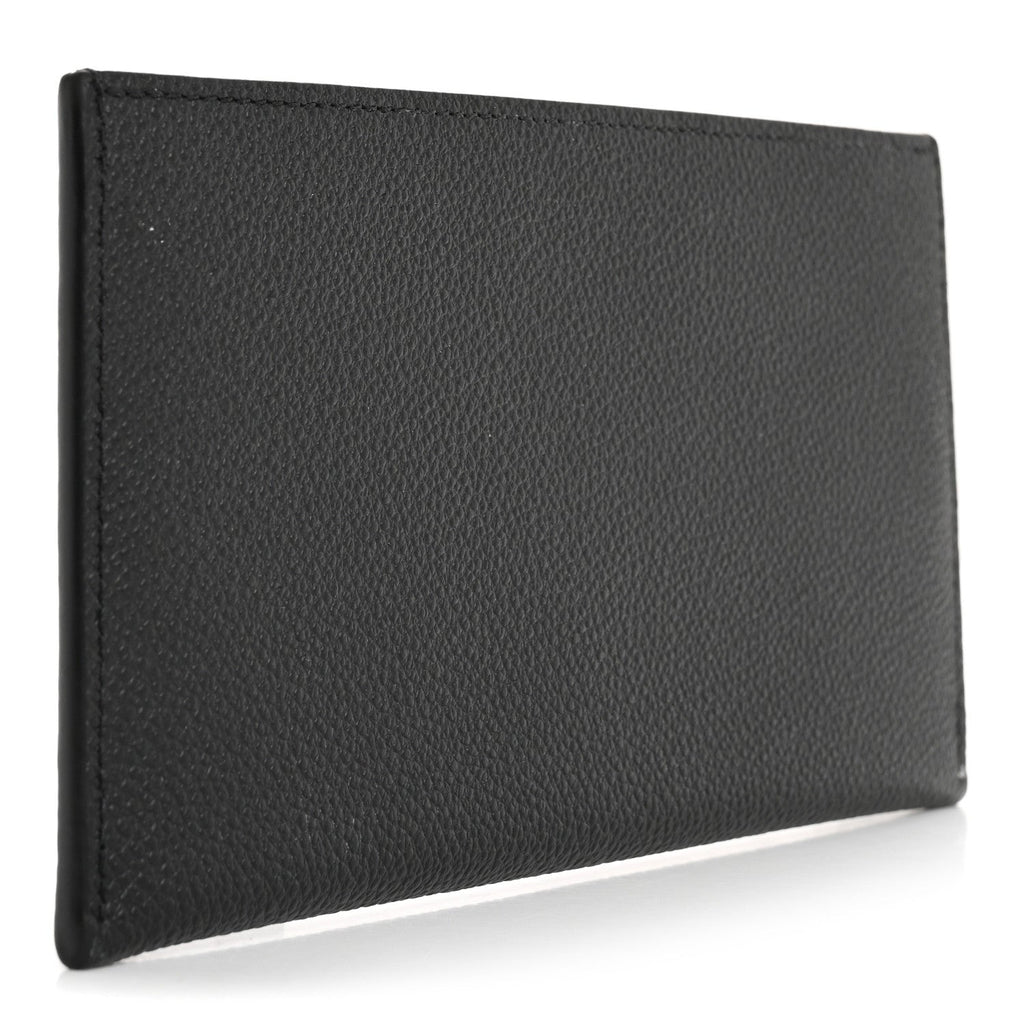 Calfskin Felicie Chain Wallet  Holder Insert Black