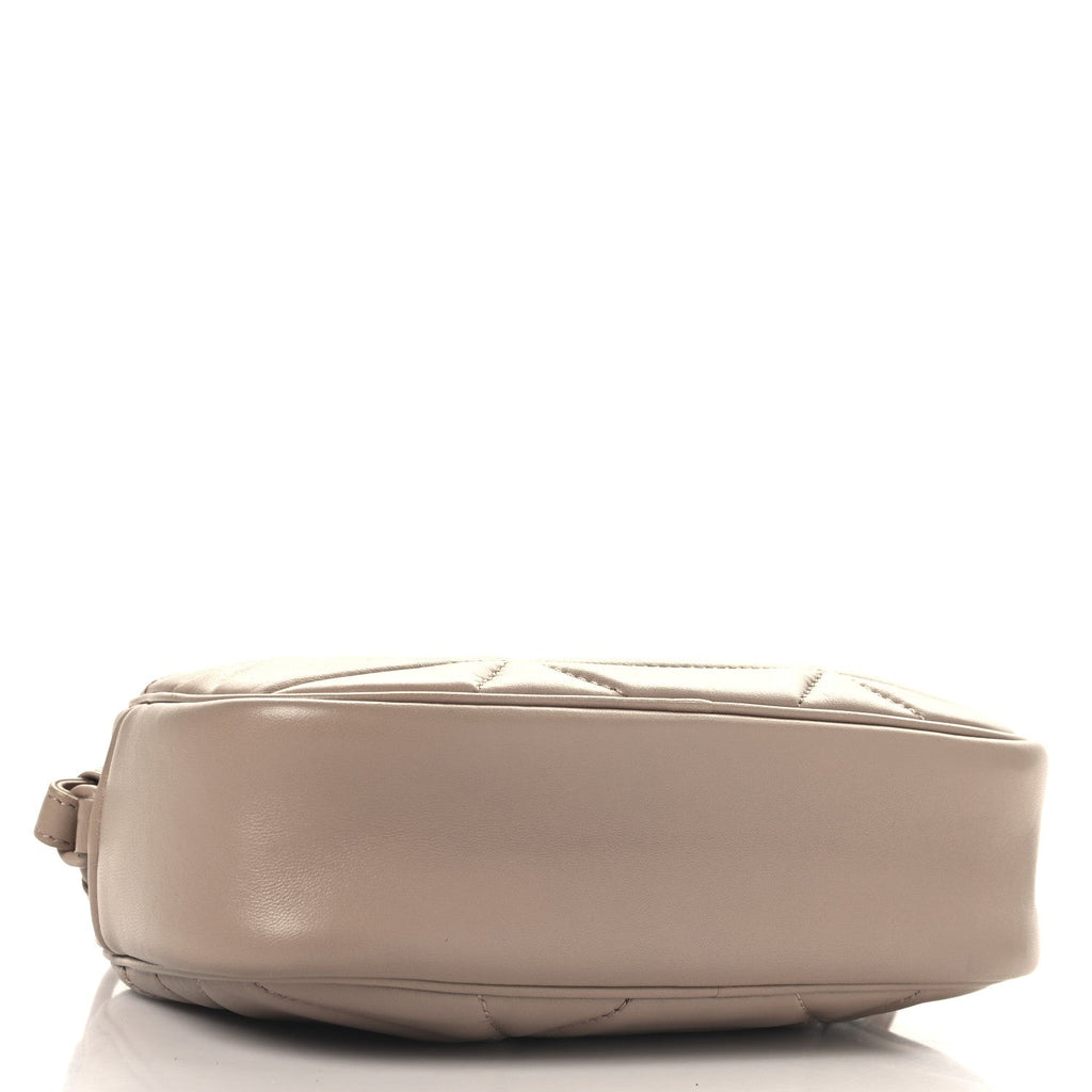 Nappa Triangle Stitched Spectrum Camera Bag Cipria