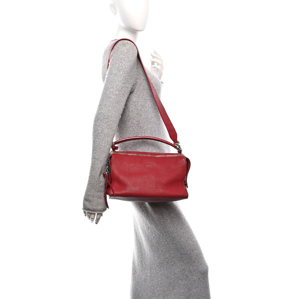 Cuoio Romano Selleria Lei Boston Tote Rosso