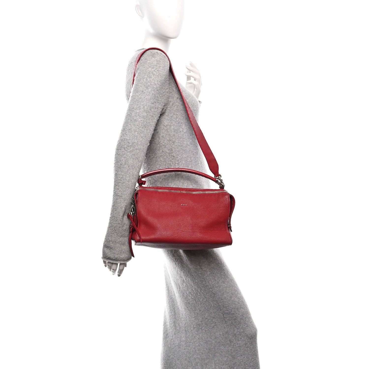 Cuoio Romano Selleria Lei Boston Tote Rosso