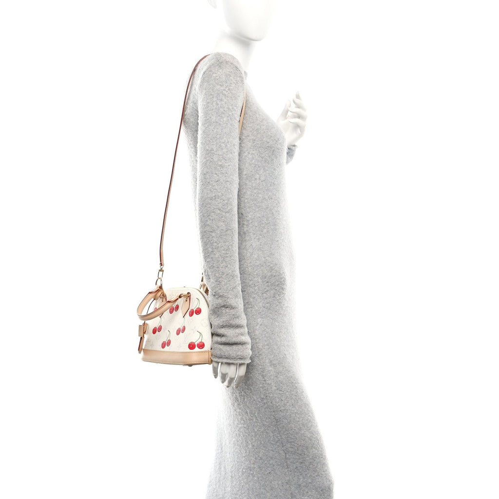 LV X TM Monogram Cerises Alma BB White