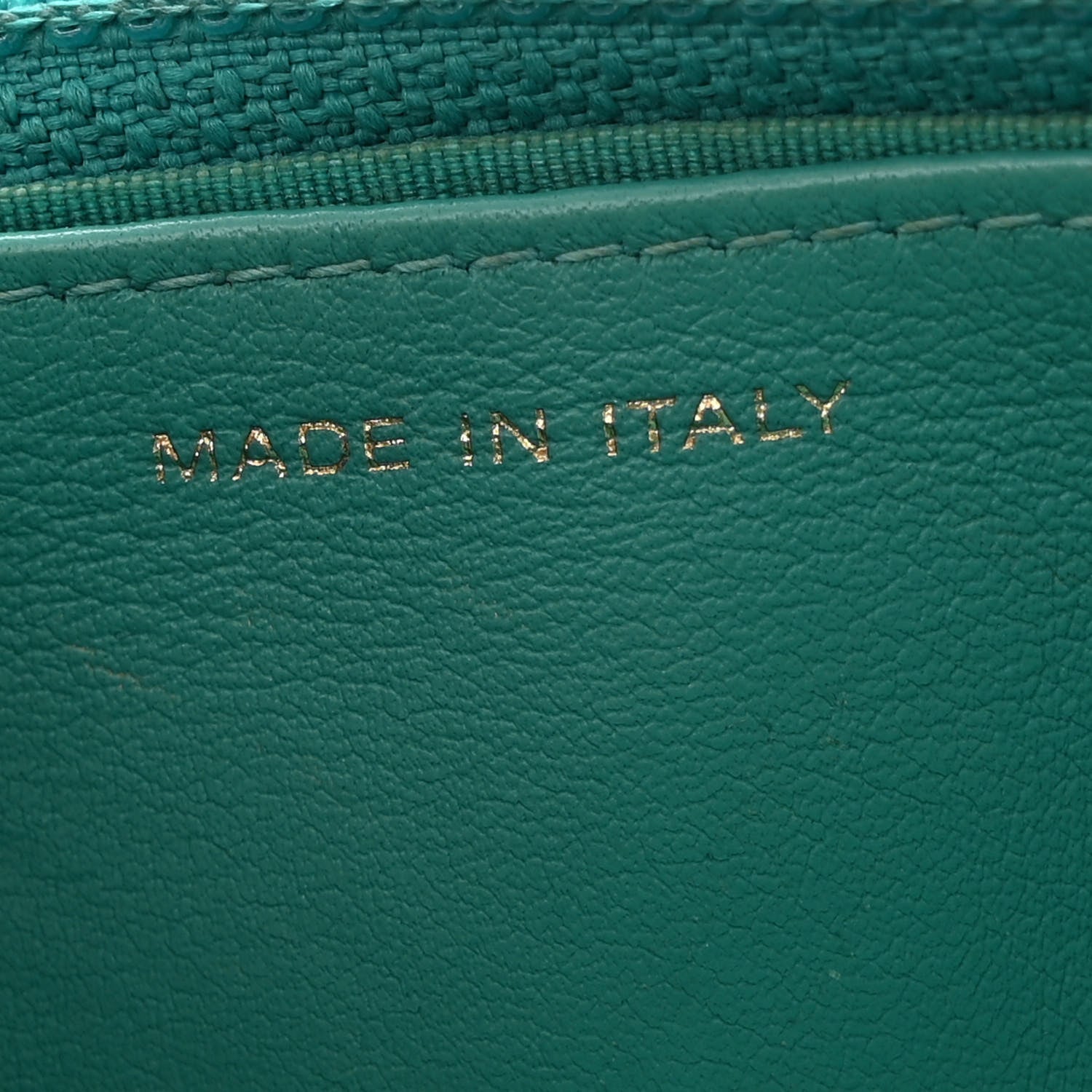Lambskin Quilted Boy Wallet On Chain WOC Turquoise