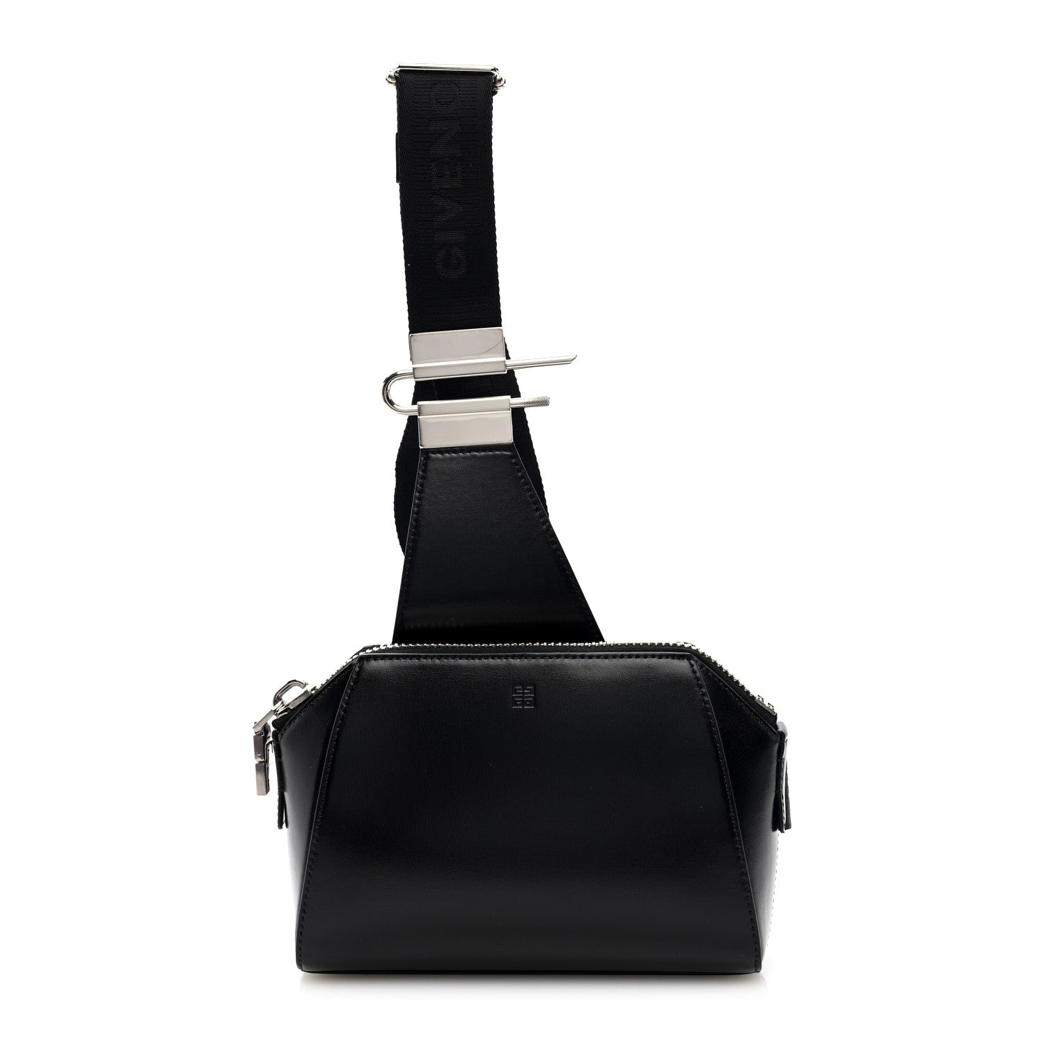 Box Calfskin Antigona U Crossbody Bag Black