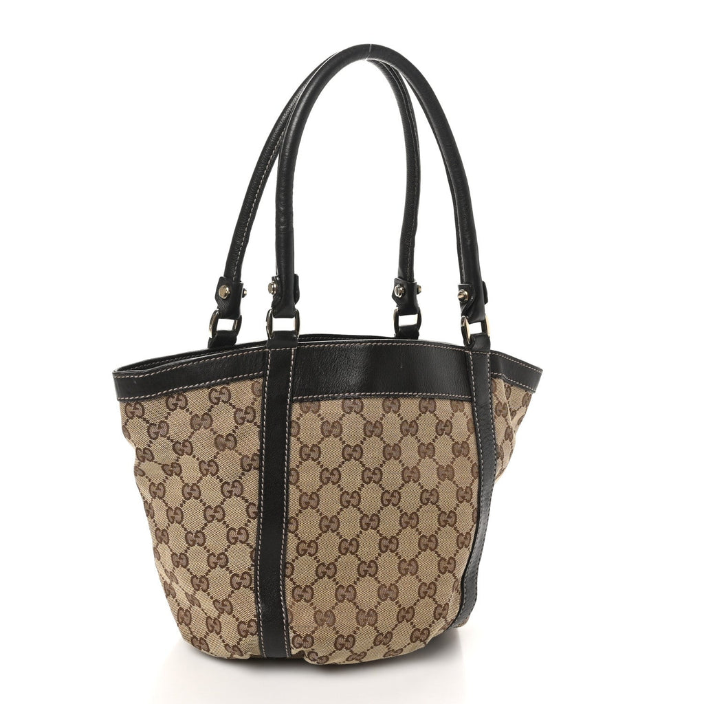 Monogram Small Gold D Ring Tote Brown