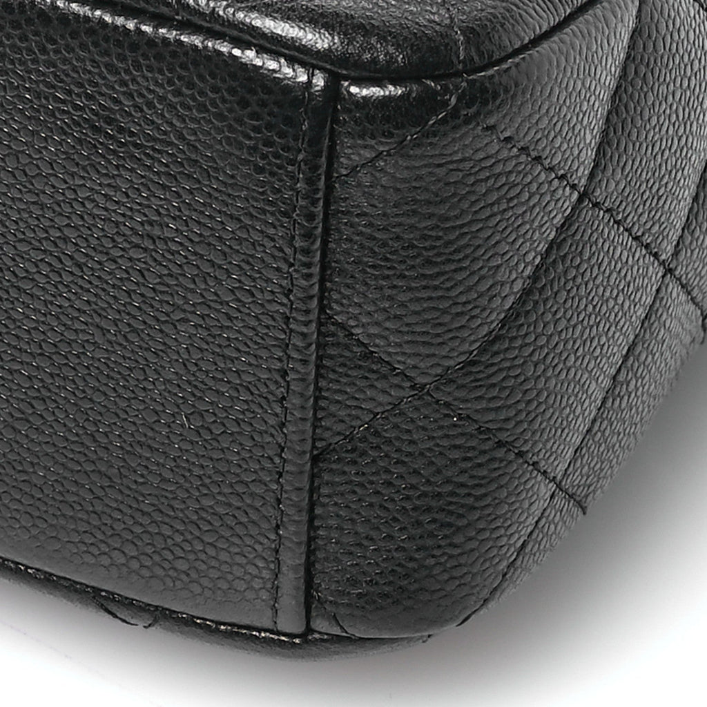 Caviar Quilted CC Mini Classic Backpack Black