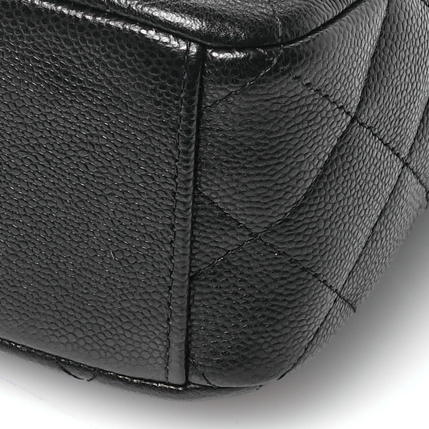 Caviar Quilted CC Mini Classic Backpack Black