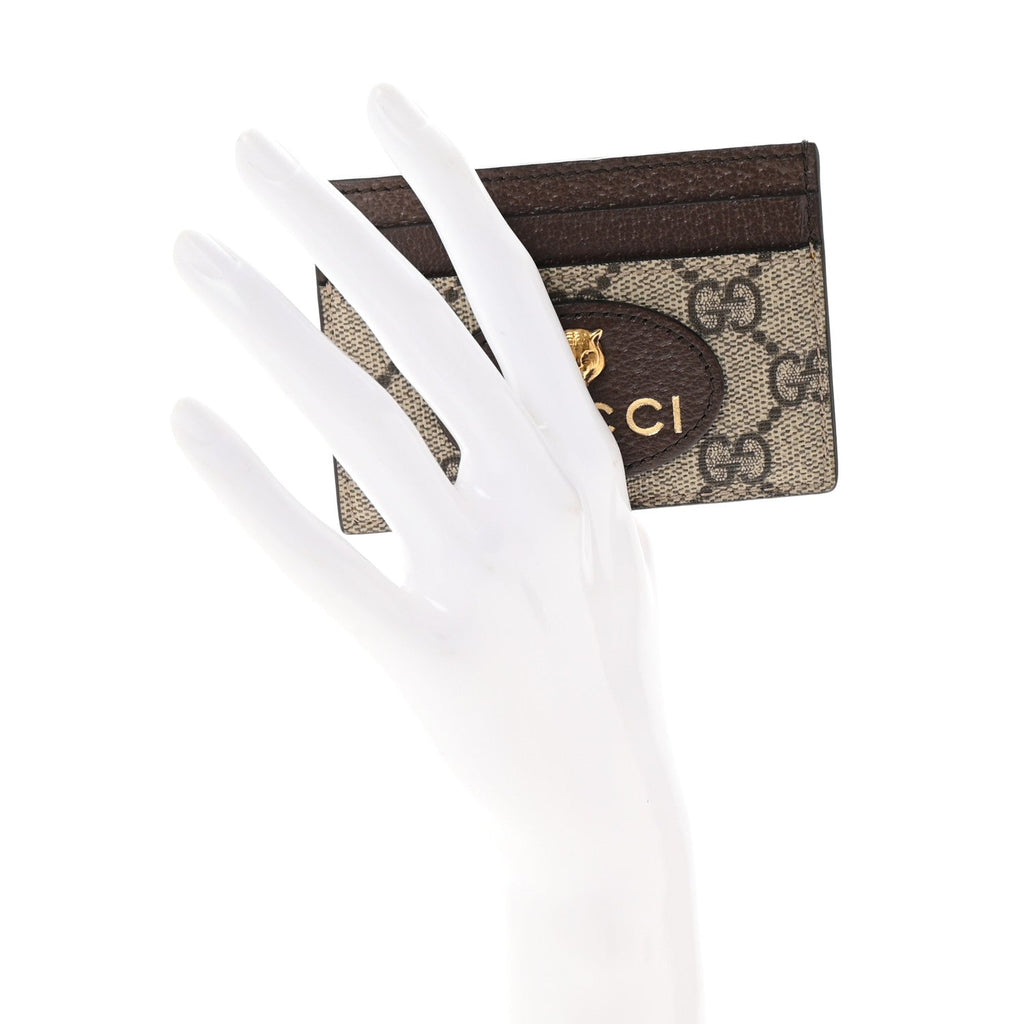 GG Supreme Monogram Neo Vintage  Holder Beige Crop New Acero