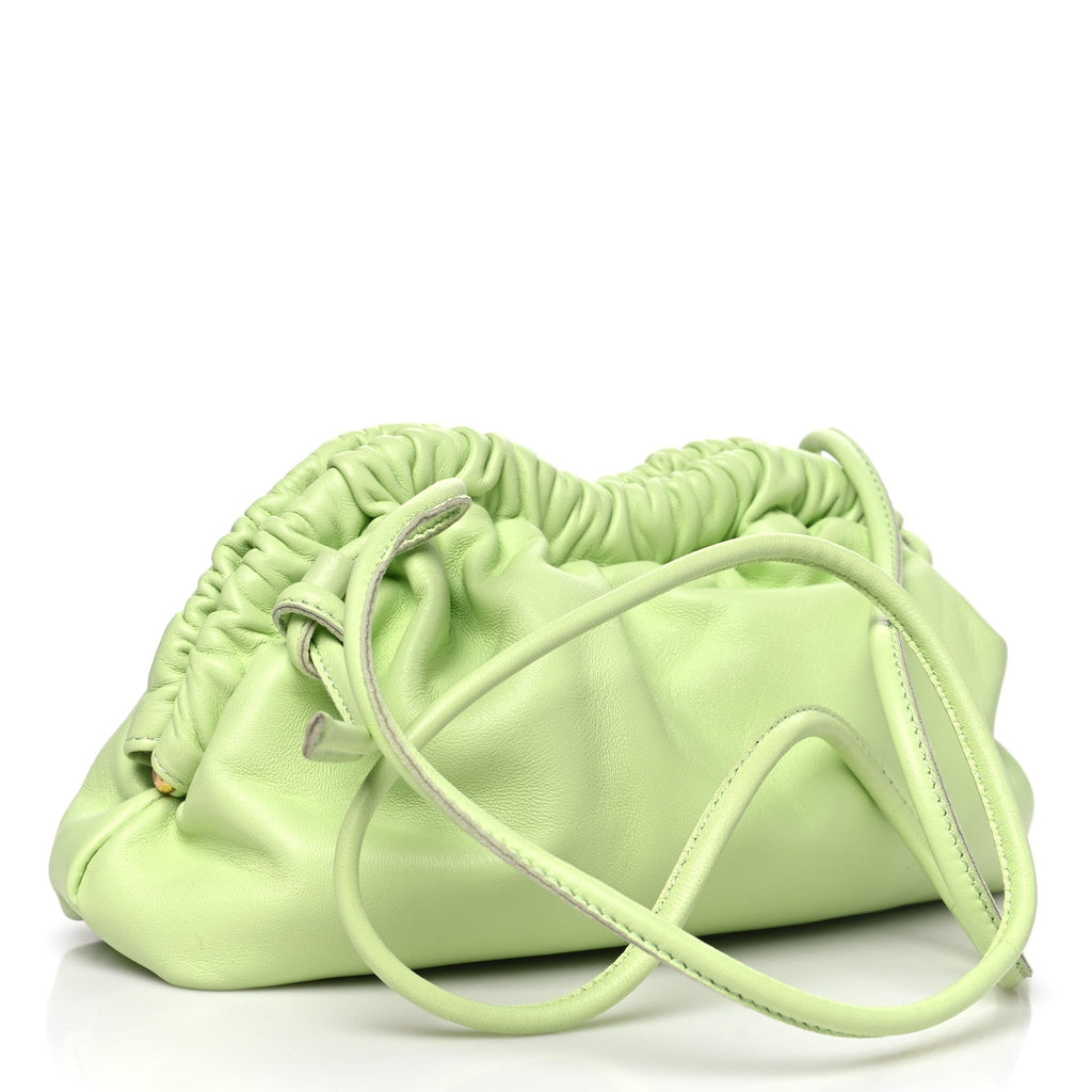 Lambskin Mini Cloud Clutch Mint