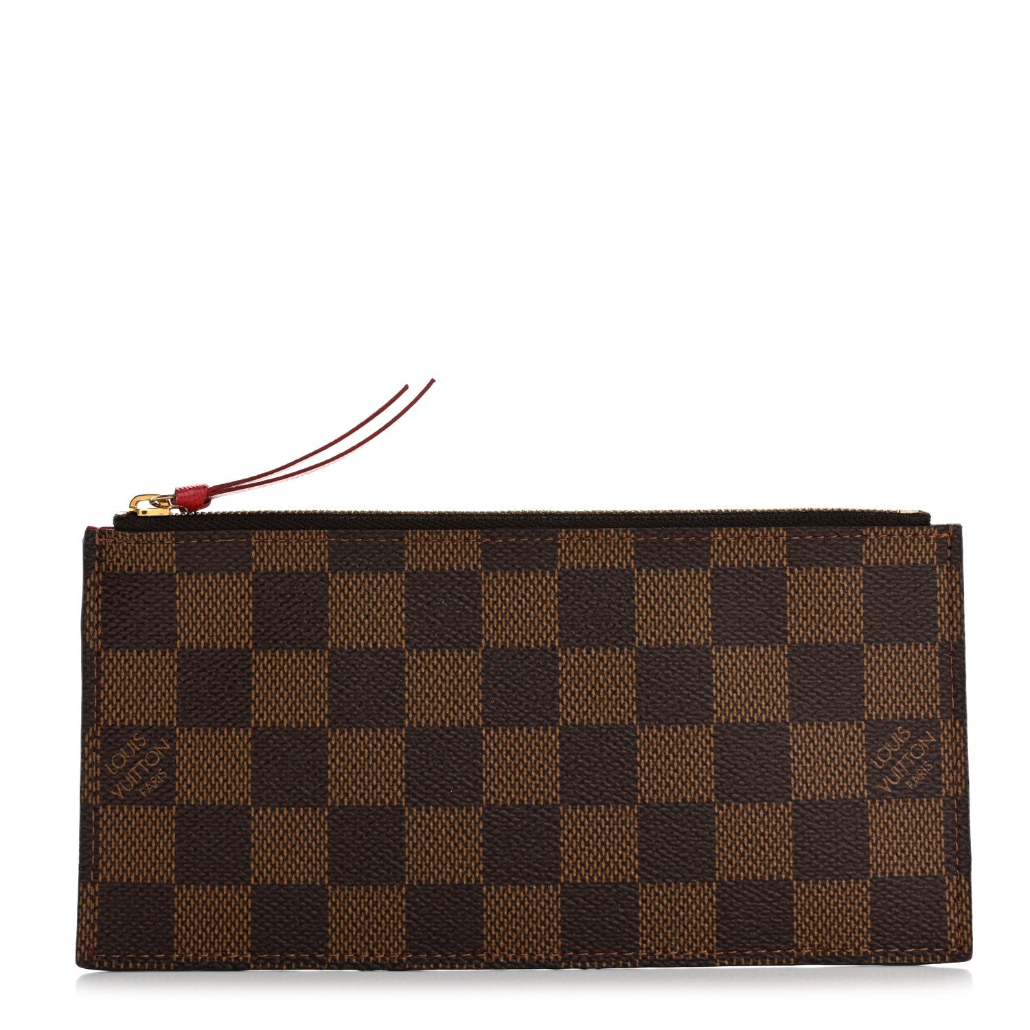 Damier Ebene Felicie Chain Wallet Zippered Insert