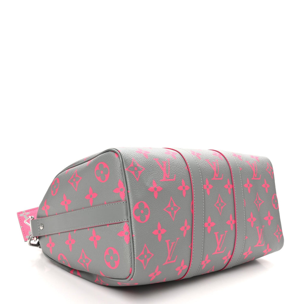 Monogram Glow Up Keepall Bandouliere 35 Grey Pink