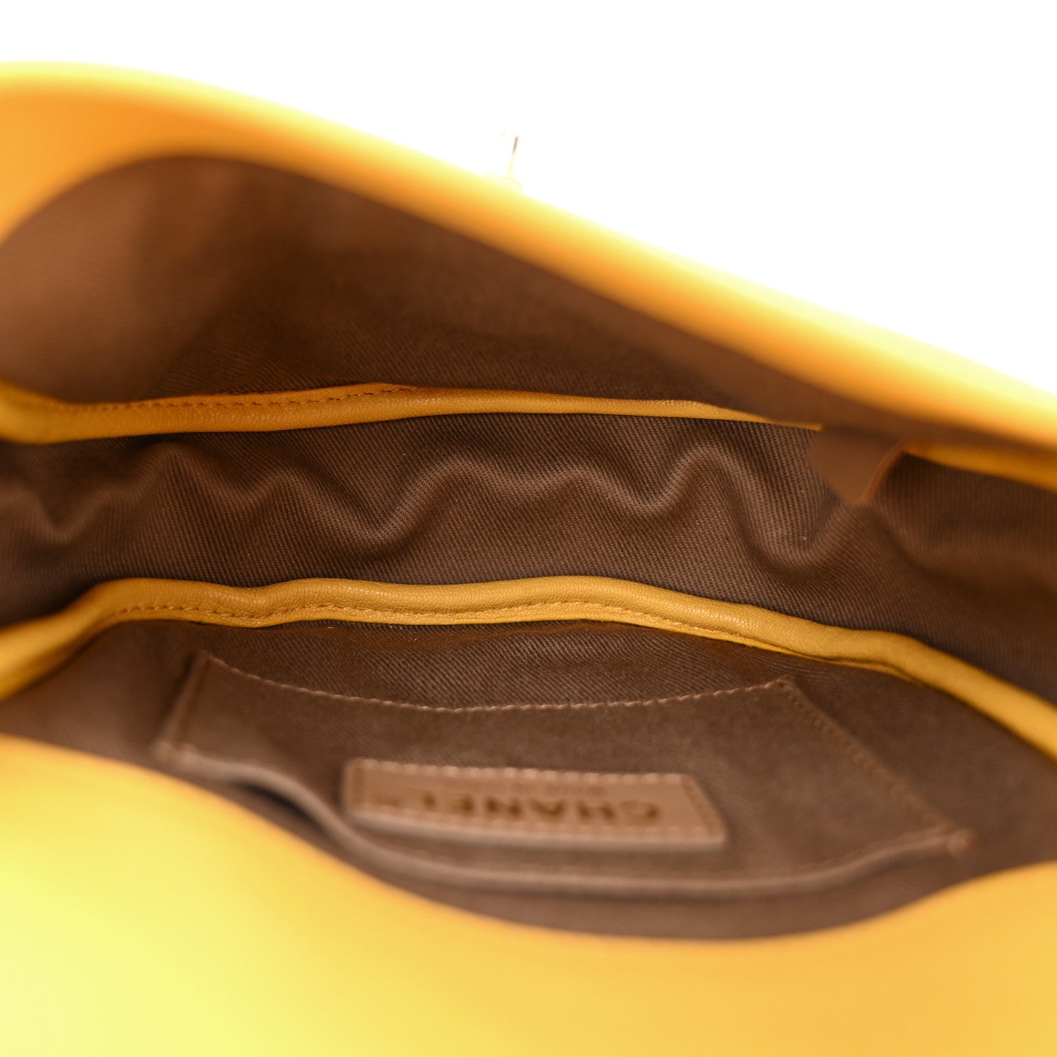 Goatskin Stitched Casual Trip Messenger Flap Yellow