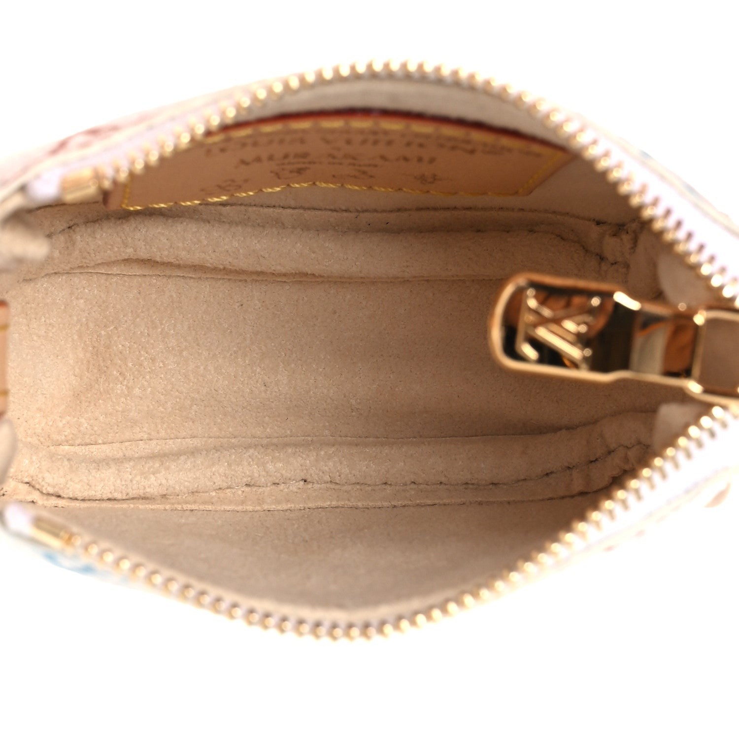 LV x TM Monogram Multicolor Micro Pochette White