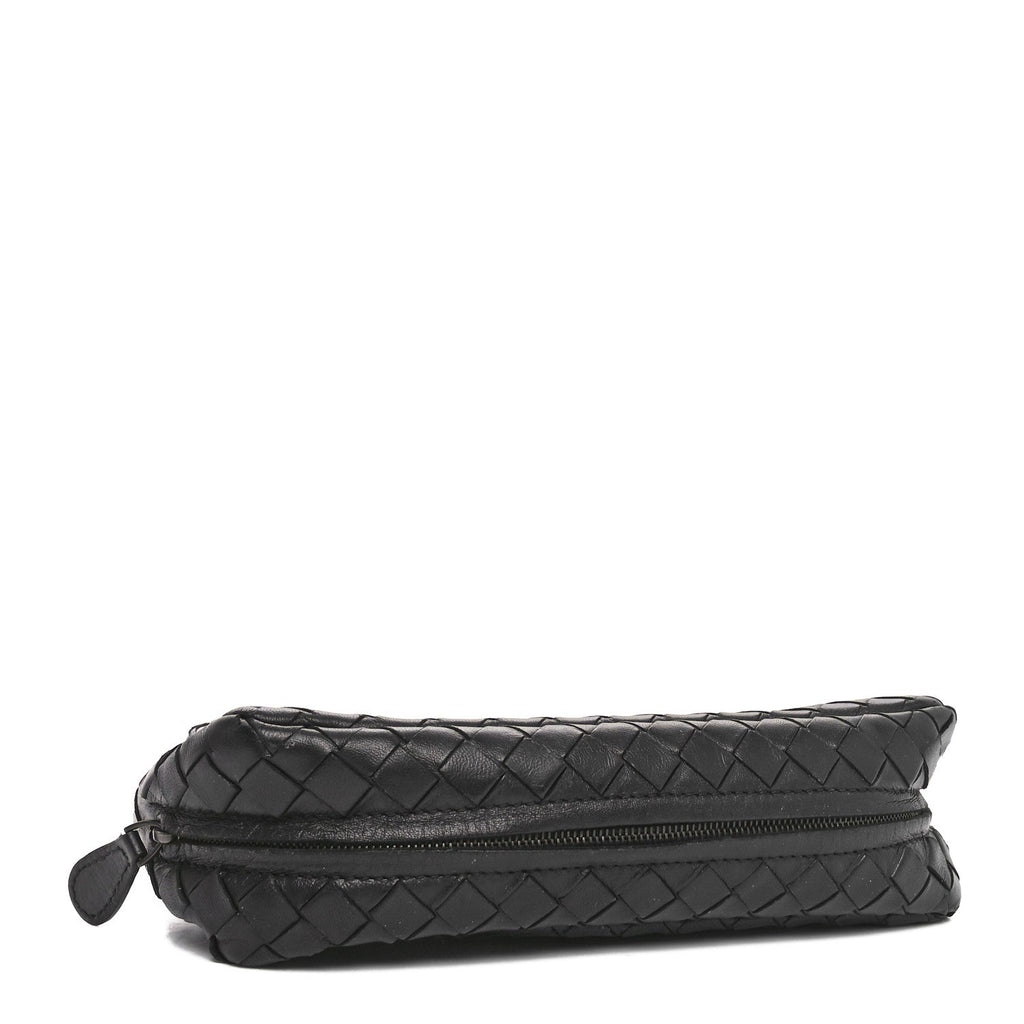 Nappa Intrecciato Small Chain Crossbody Black