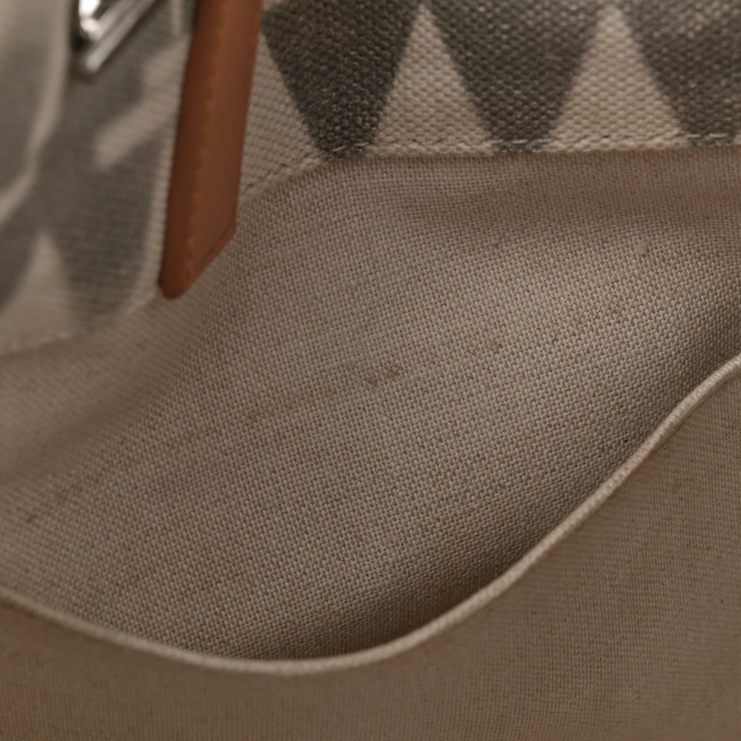 Canvas Small Iliad Shopping Tote Beige