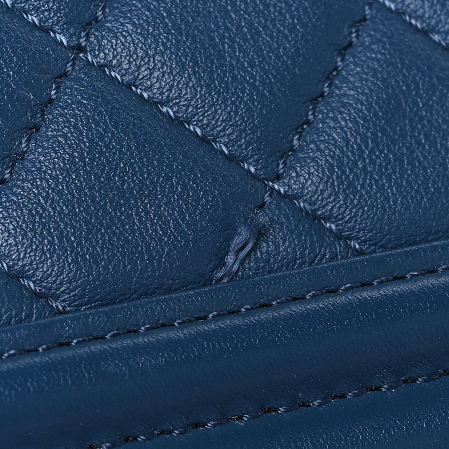 Calfskin Quilted New Medium Boy Flap Dark Blue