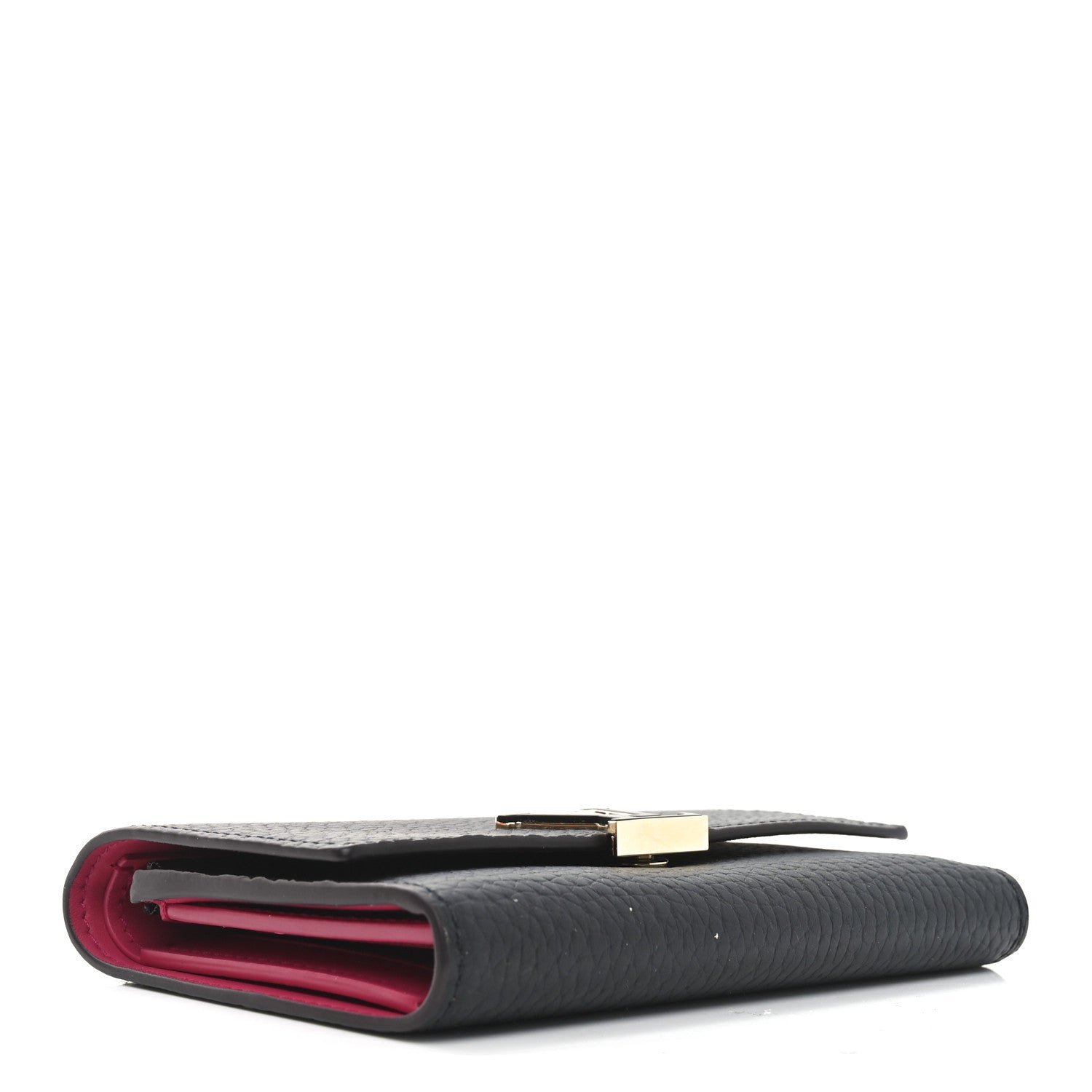 Taurillon Capucines Compact Wallet Black