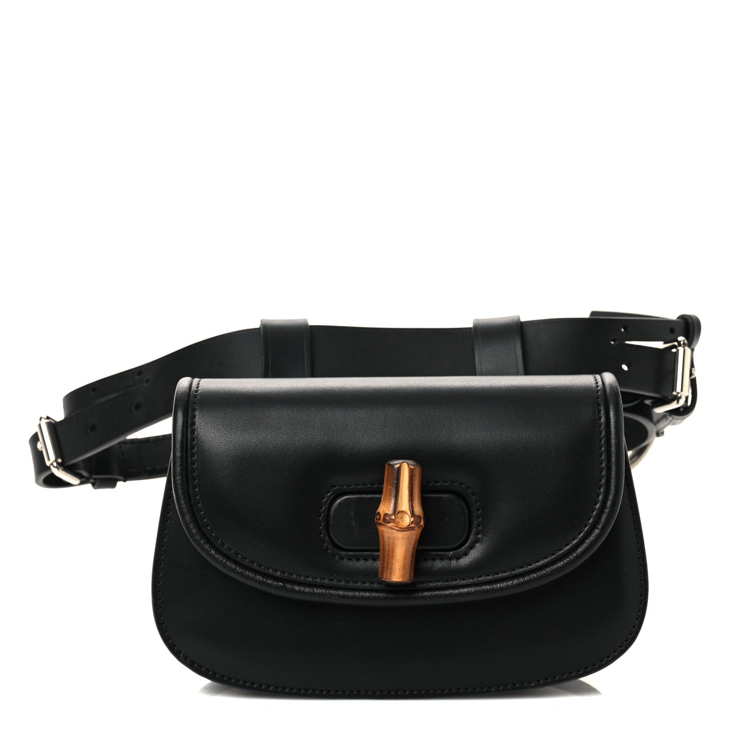 Calfskin Bamboo Mini 1947 Belt Bag 70 28 Black