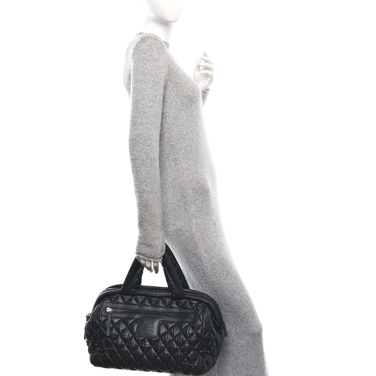 Nylon Coco Cocoon Bowler Black