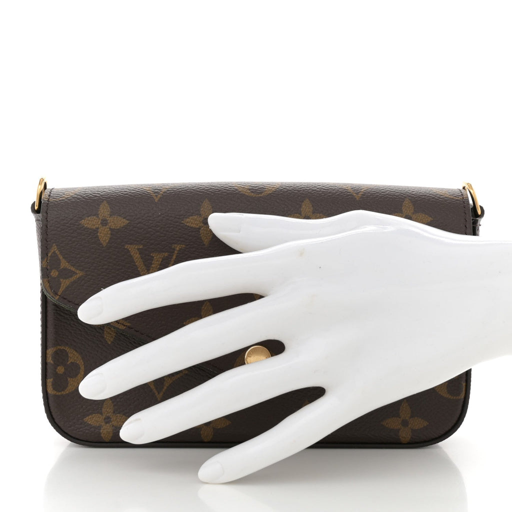 Monogram Felicie Strap & Go Felicie Pochette Kaki