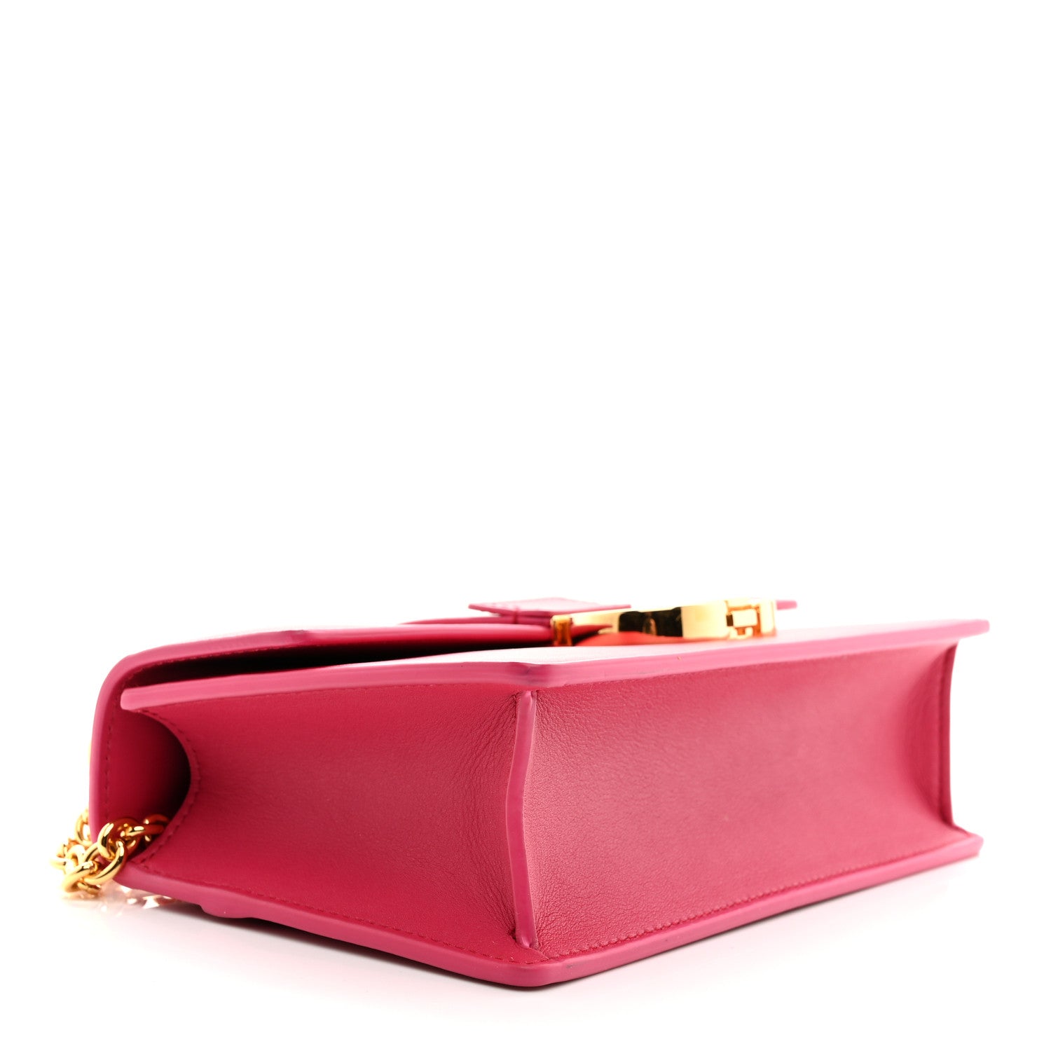 Grained Calfskin 30 Montaigne East West Chain Flap Bag Passion Pink