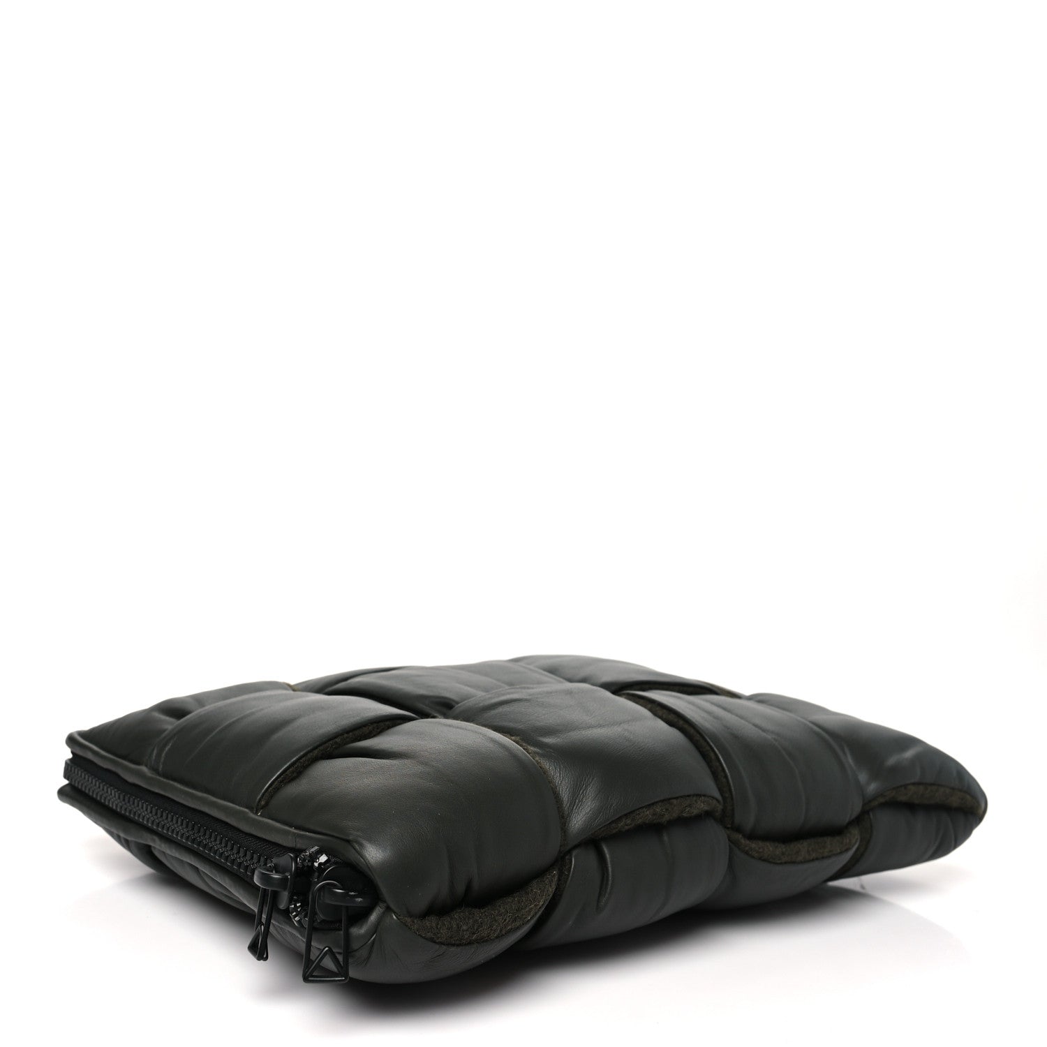 Calfskin Maxi Intrecciato Puffy Laptop Pouch Camping