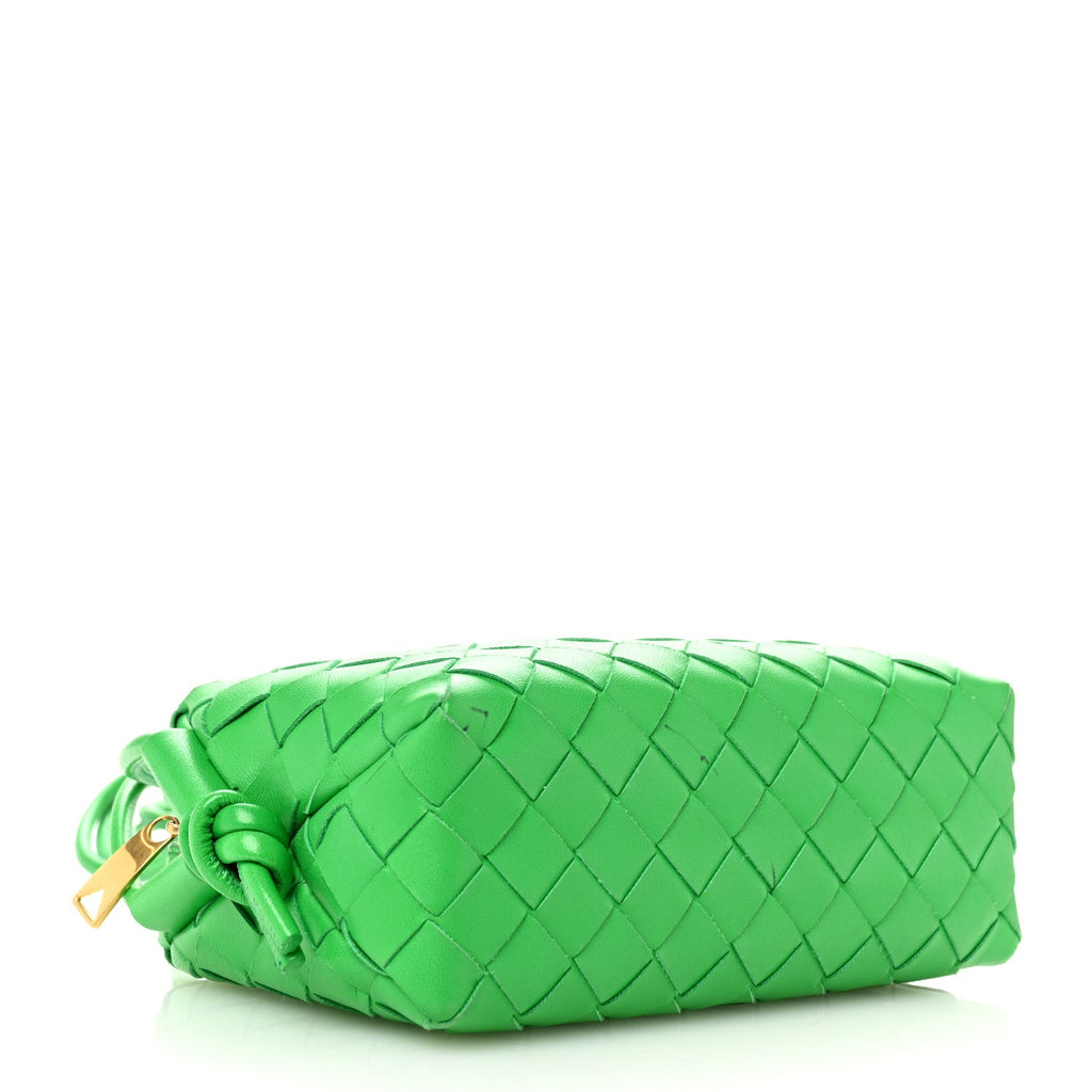Nappa Intrecciato Mini Loop Camera Bag Parakeet