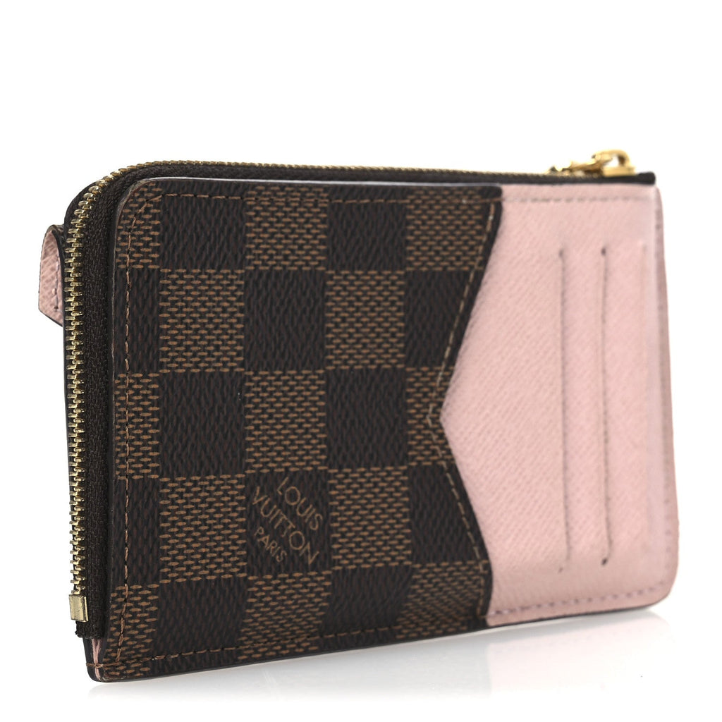 Damier Ebene Recto Verso  Holder Rose Ballerine