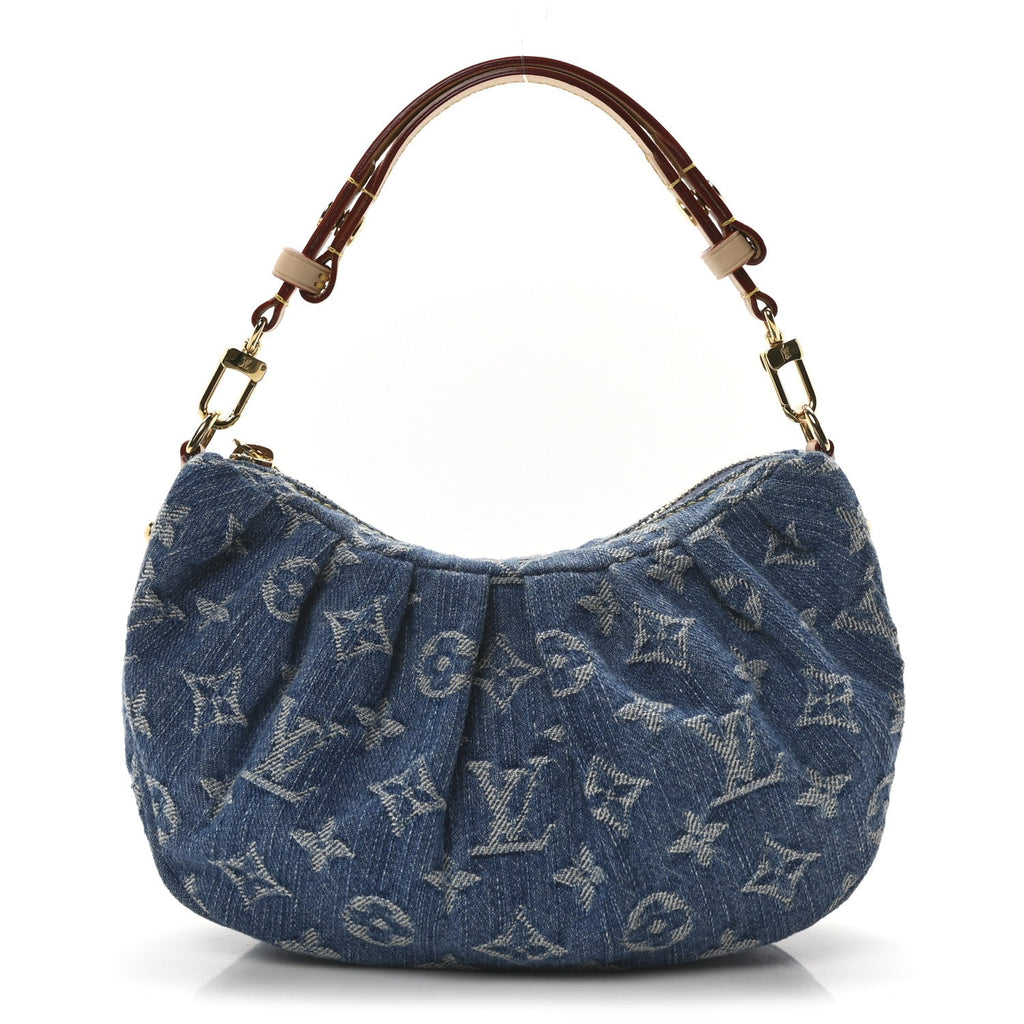 Monogram Denim Pochette Valley Blue