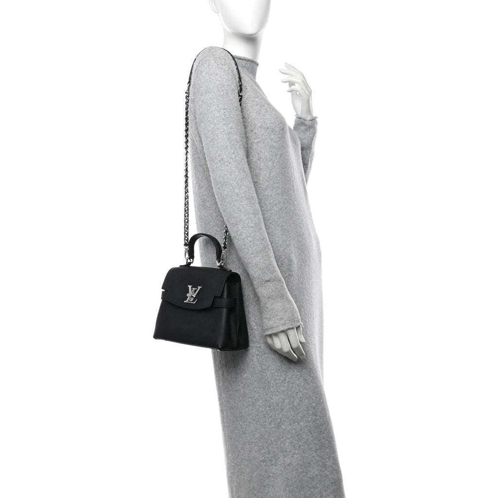 Calfskin Lockme Ever Mini Black