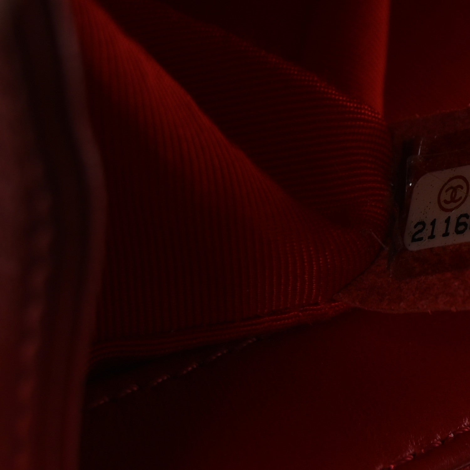 Lambskin Quilted Small Boy Flap Red