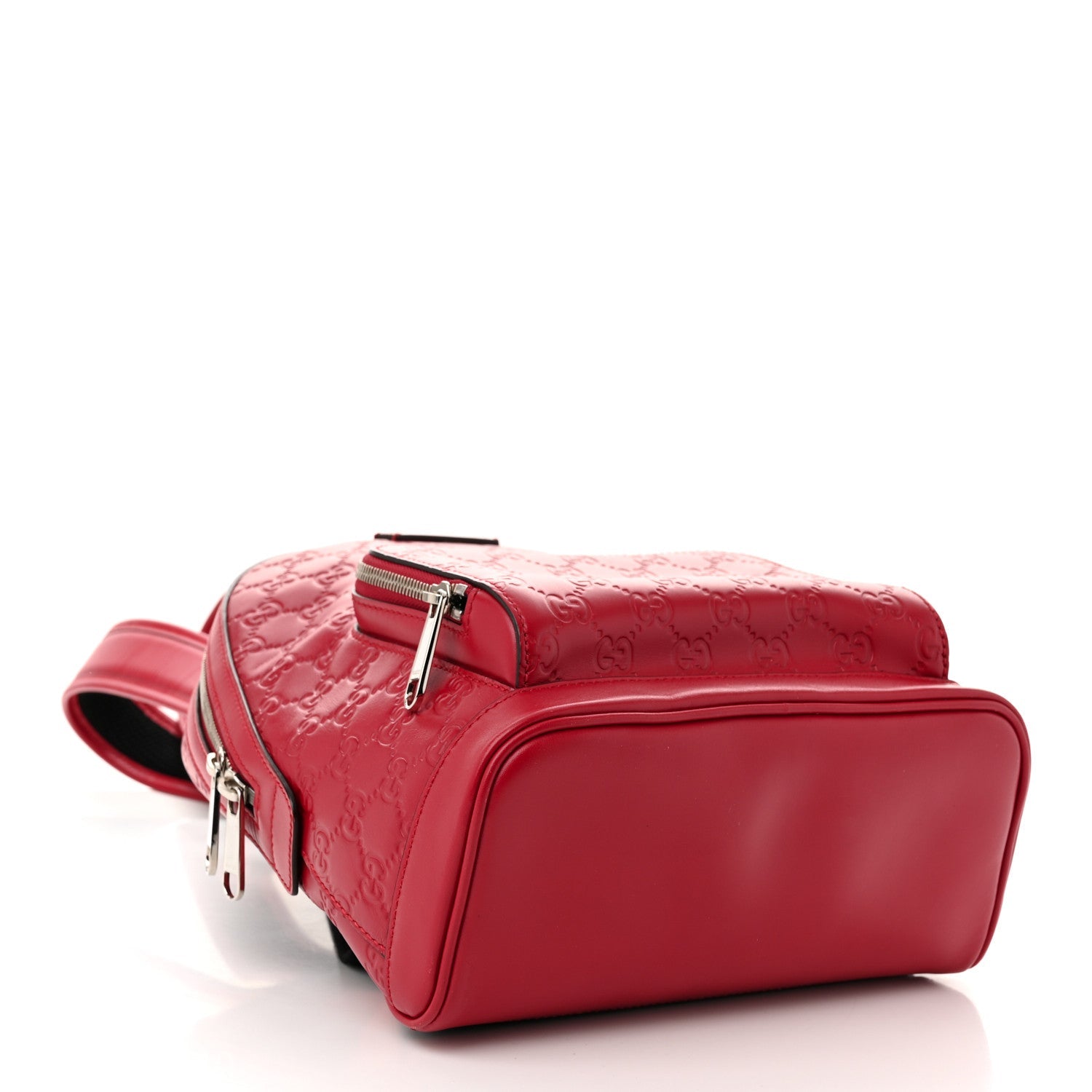 Guccissima Signature Small Day Backpack Hibiscus Red
