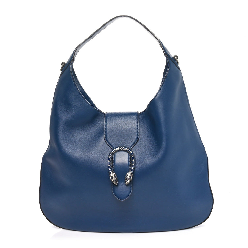 Calfskin Web Large Dionysus Hobo Blue Agata