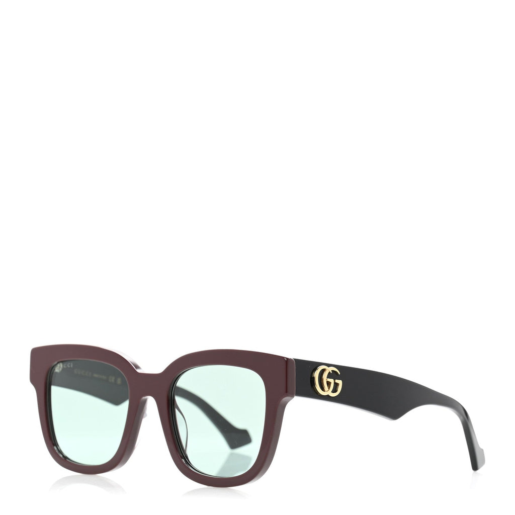 Rectangle 52mm Frame Sunglasses GG0998S Burgundy