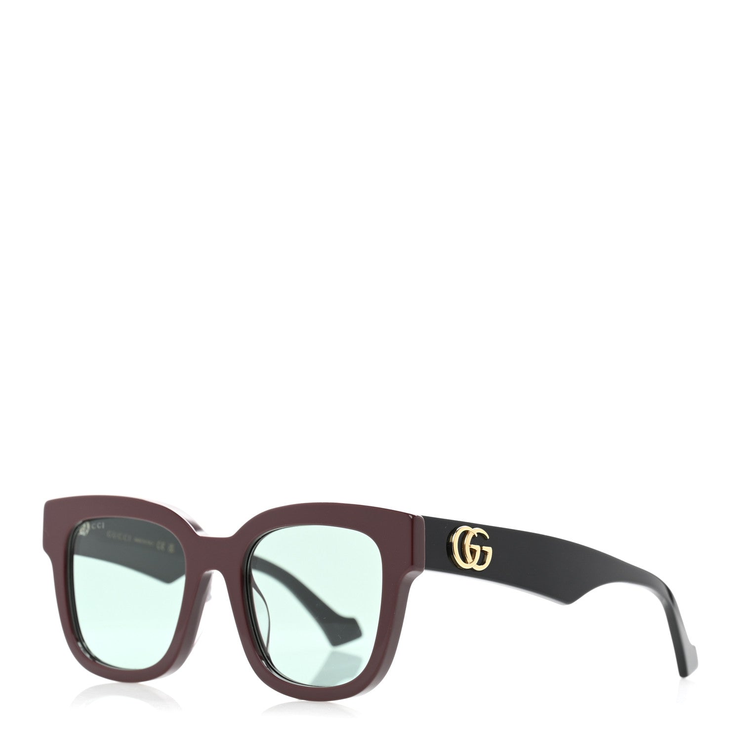 Rectangle 52mm Frame Sunglasses GG0998S Burgundy
