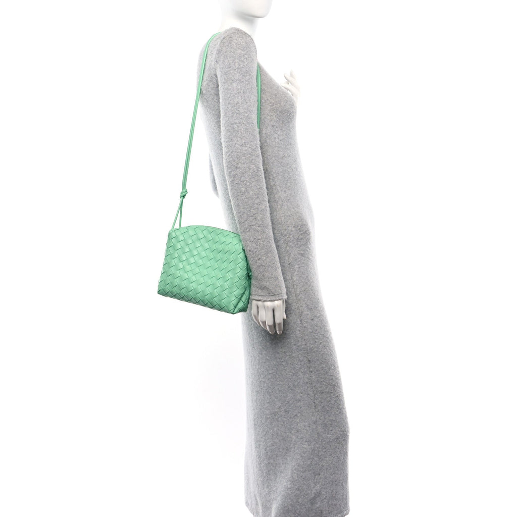 Nappa Intrecciato Small Loop Camera Bag Siren