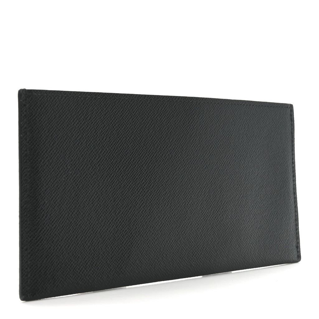 Calfskin Felicie Chain Wallet  Holder Insert Black