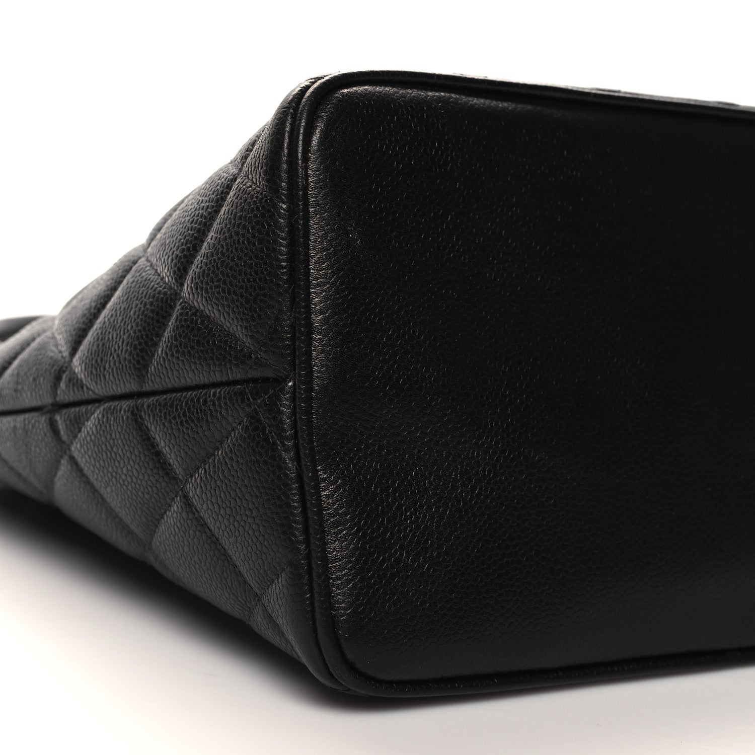 Caviar Quilted Medallion Tote Black